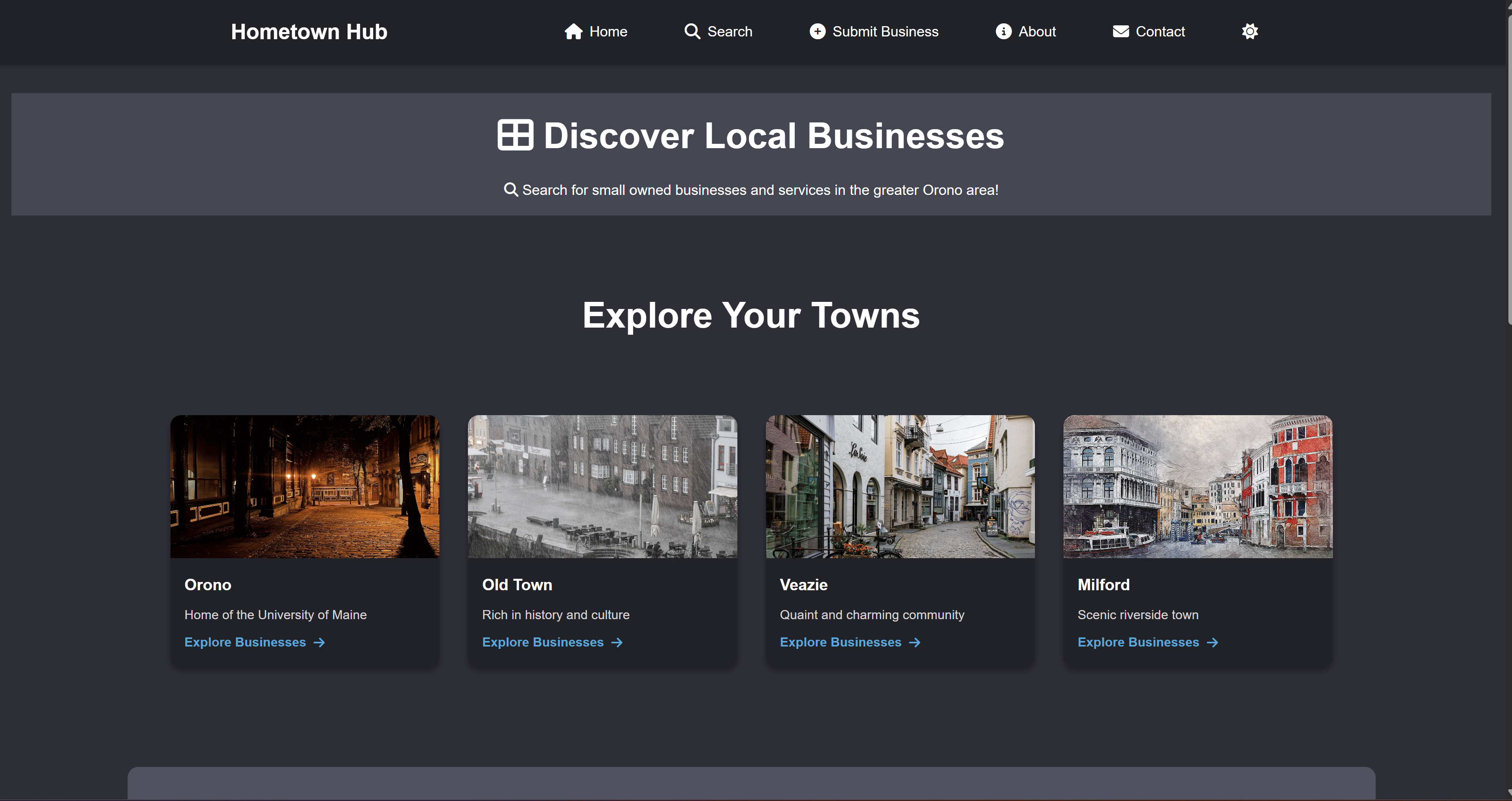 Platform to Discover Local Businesses